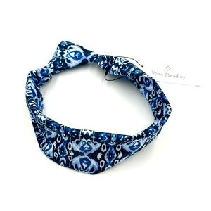 Vera Bradley Knotted Headband with Buttons in Ikat Island